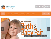 Tablet Screenshot of birthandbabyfair.com